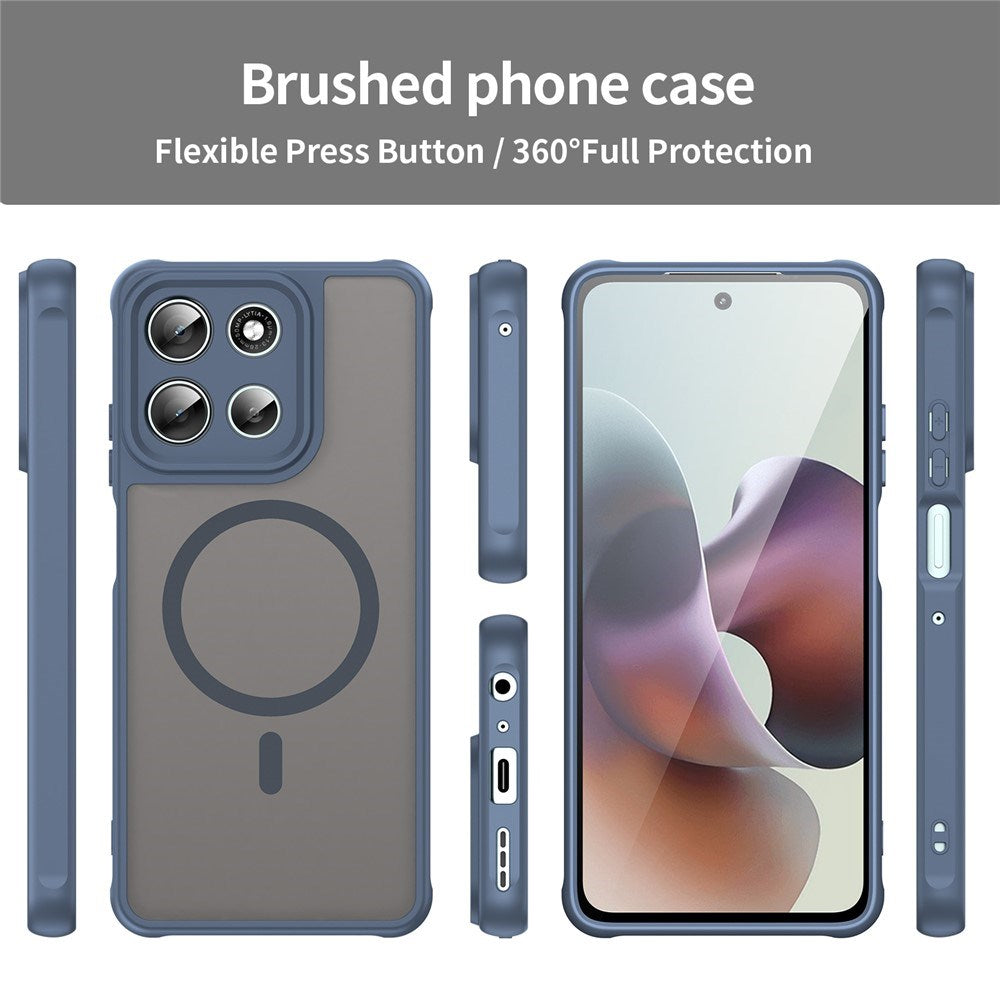 EIDERWOOD Motorola Moto G56 Hybrid Plastic Case - MagSafe Compatible - Blue