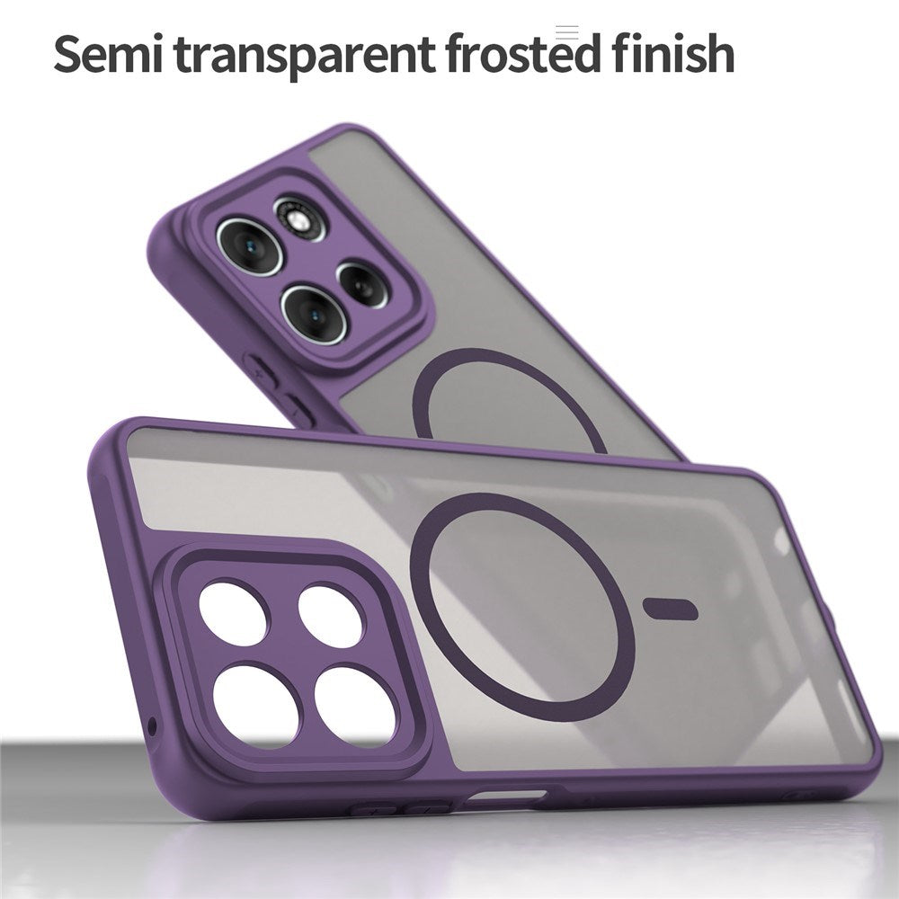 EIDERWOOD Motorola Moto G56 Hybrid Plastic Case - MagSafe Compatible - Purple