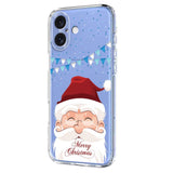 EIDERWOOD iPhone 17 Flexible Plastic Christmas Case with Motif - Transparent / Santa Claus