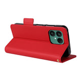 Fairphone (Gen. 6+ / Gen. 6) EIDERWOOD Artificial Leather Flip Case with Strap - Red
