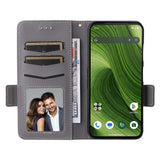 Fairphone (Gen. 6+ / Gen. 6) EIDERWOOD Artificial Leather Flip Case with Strap - Grey