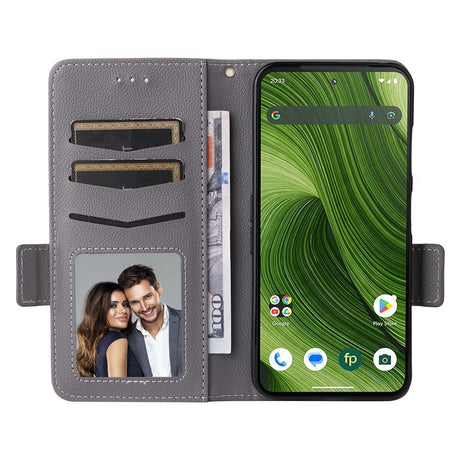Fairphone (Gen. 6+ / Gen. 6) EIDERWOOD Artificial Leather Flip Case with Strap - Grey