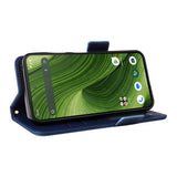 Fairphone (Gen. 6+ / Gen. 6) EIDERWOOD Artificial Leather Flip Case with Strap - Dark Blue