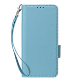 Fairphone (Gen. 6+ / Gen. 6) EIDERWOOD Artificial Leather Flip Case with Strap - Blue