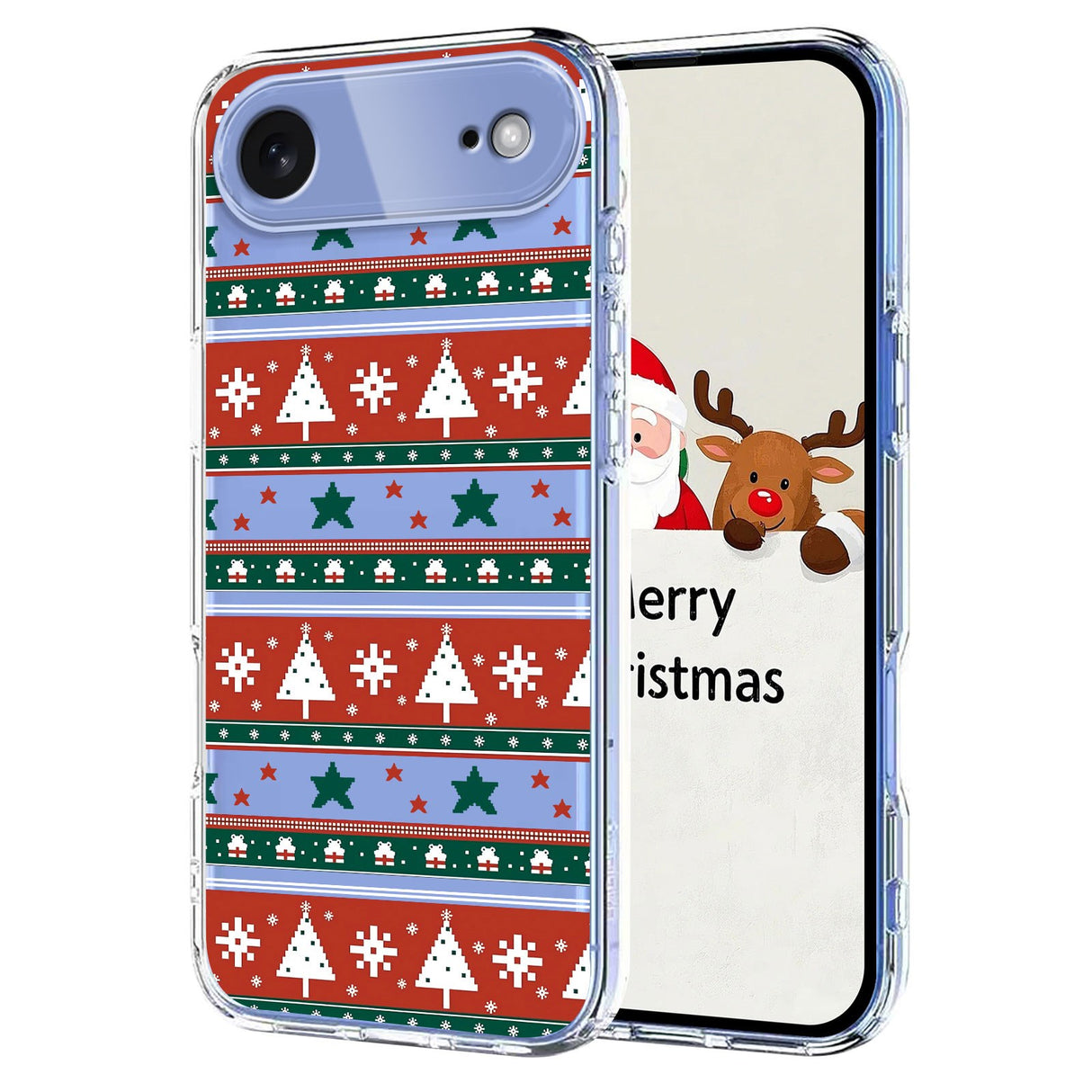 EIDERWOOD iPhone Air Flexible Plastic Christmas Case with Motif - Transparent / Pattern