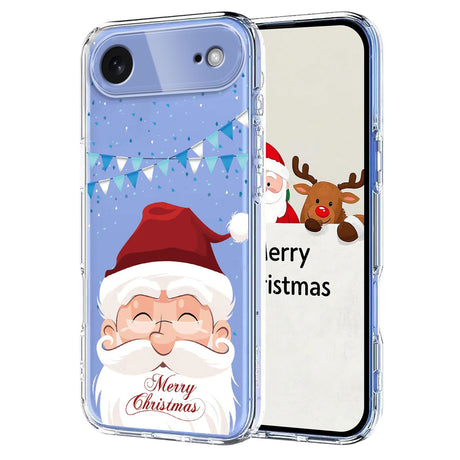 EIDERWOOD iPhone Air Flexible Plastic Christmas Case with Motif - Transparent / Santa Claus