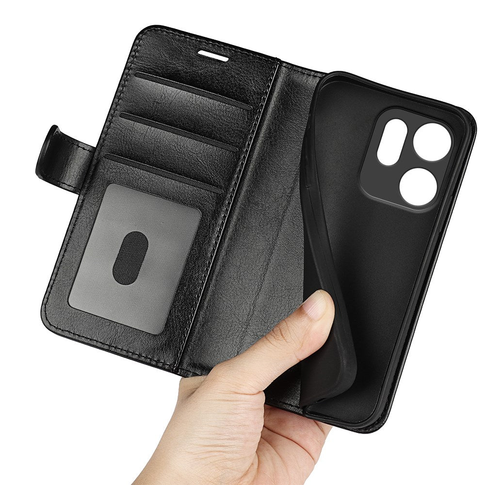 Oppo Reno 14 F (5G) EIDERWOOD Faux Leather Flip Case with Card Holder - Black