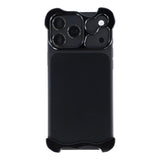 iPhone 17 Pro Max Two-Piece Metal Bumper Case - Black
