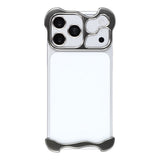 iPhone 17 Pro Max Two-Piece Metal Bumper Case - Grey