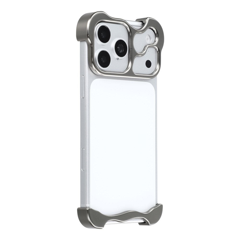 iPhone 17 Pro Max Two-Piece Metal Bumper Case - Grey