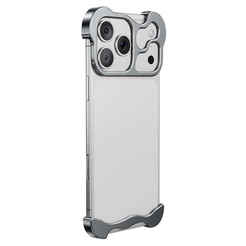 iPhone 17 Pro Max Two-Piece Metal Bumper Case - Grey