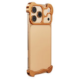 iPhone 17 Pro Max Two-Piece Metal Bumper Case - Orange