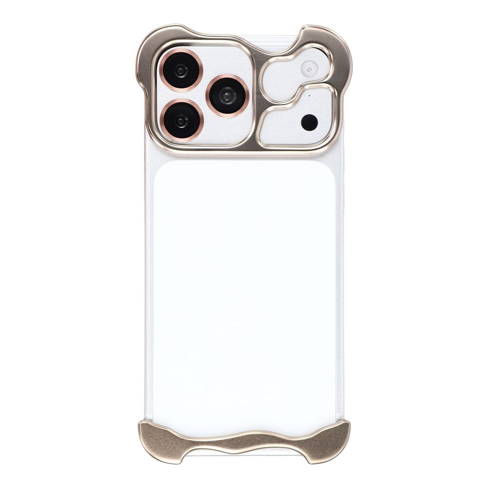 iPhone 17 Pro Max Two-Piece Metal Bumper Case - Gold