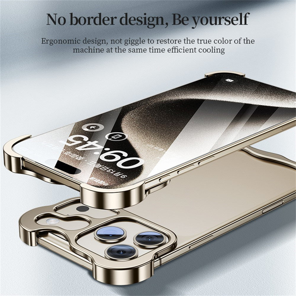 iPhone 17 Pro Max Two-Piece Metal Bumper Case - Gold