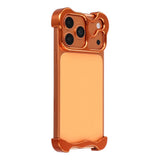 iPhone 17 Pro Two-Piece Metal Bumper Case - Orange