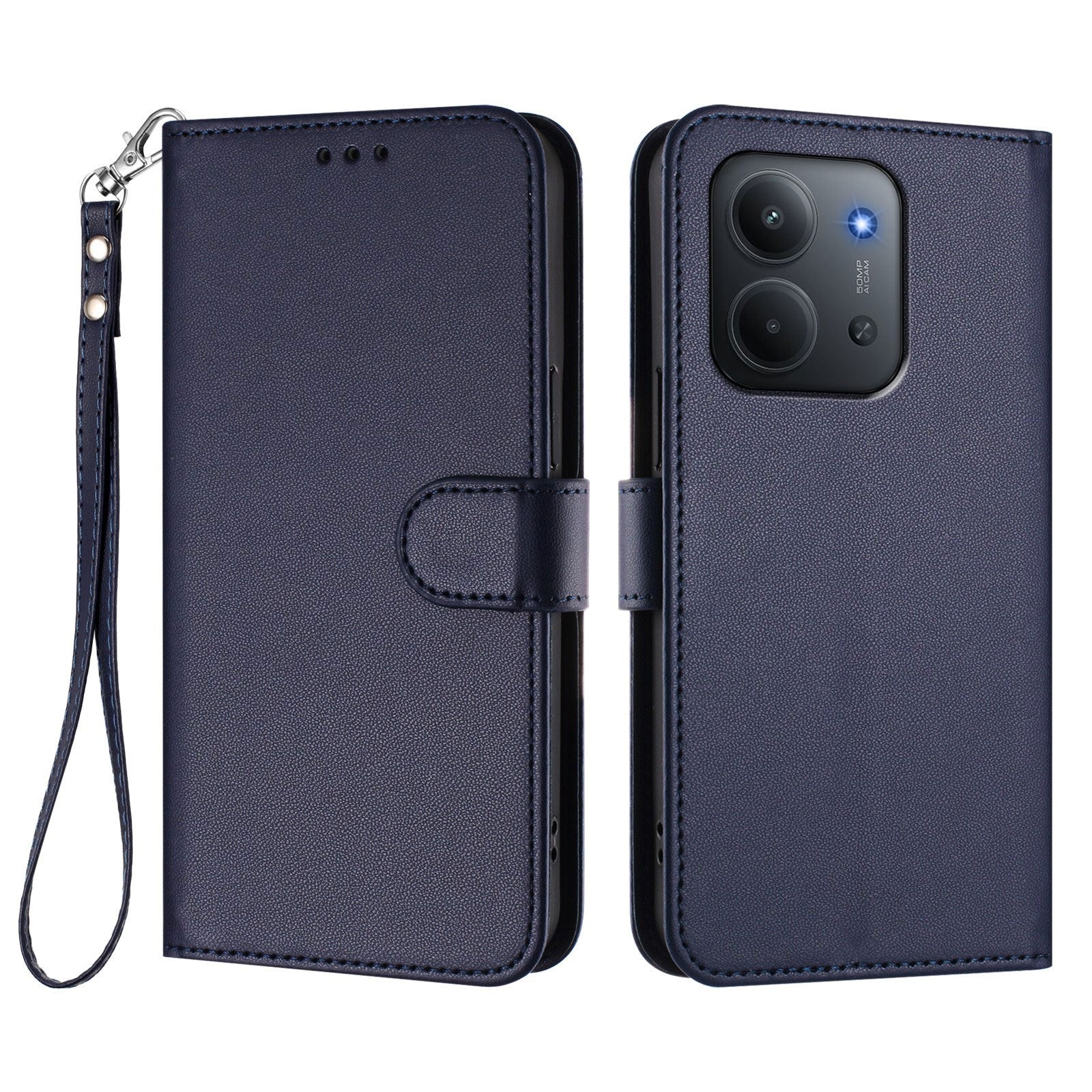 Xiaomi Redmi 15C (5G) / (4G) EIDERWOOD Flip Case with Card Holder & Stand Function - Blue