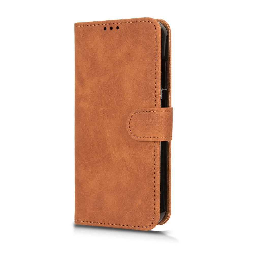 Fairphone 6 EIDERWOOD Faux Leather Flip Case with Card Holder & Stand Function – Brown