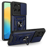 EIDERWOOD Motorola Moto G56 Hybrid Craftsman Case with Kickstand & Cam Slider - Blue
