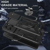 EIDERWOOD Motorola Moto G56 Hybrid Craftsman Case with Kickstand & Cam Slider - Red