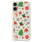 EIDERWOOD iPhone 17 Christmas Case - Flexible Plastic - Christmas Motifs / Beige