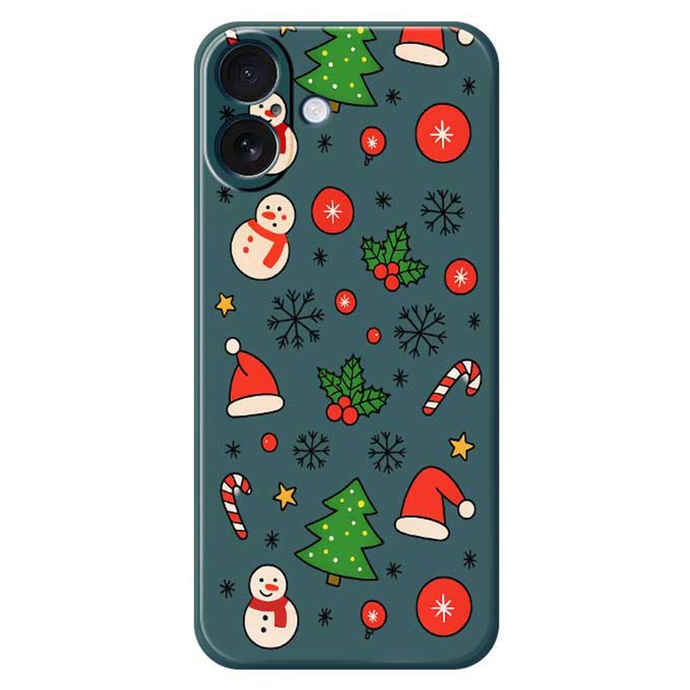 EIDERWOOD iPhone 17 Christmas Case - Flexible Plastic - Christmas Motifs / Green