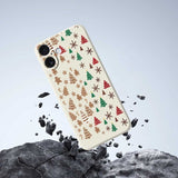 EIDERWOOD iPhone 17 Christmas Case - Flexible Plastic - Gingerbread Men and Christmas Trees / Black
