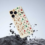 EIDERWOOD iPhone 17 Pro Christmas Case - Flexible Plastic - Gingerbread Men and Christmas Trees / Beige
