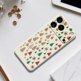 EIDERWOOD iPhone 17 Pro Max Christmas Case - Flexible Plastic - Gingerbread Men and Christmas Trees / Purple