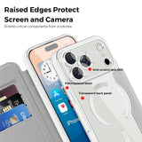 EIDERWOOD iPhone 17 Pro Flip Case with Transparent Back - MagSafe Compatible - Grey