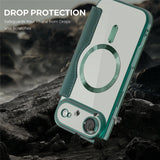 EIDERWOOD iPhone Air Flip Case with Transparent Back - MagSafe Compatible - Green