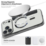 EIDERWOOD iPhone 17 Pro Max Flip Case with Transparent Back - MagSafe Compatible - Black