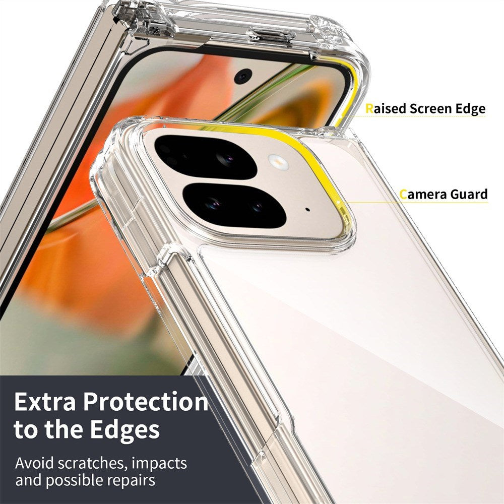 EIDERWOOD Google Pixel 10 Pro Fold Hybrid Plastic Case - Transparent / Black