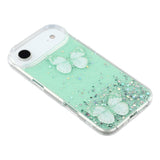 EIDERWOOD iPhone Air Flexible Plastic Case with Butterflies - Transparent / Green