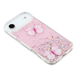 EIDERWOOD iPhone Air Flexible Plastic Case with Butterflies - Transparent / Pink