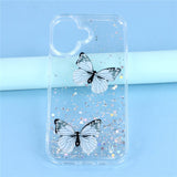 EIDERWOOD iPhone 17 Flexible Plastic Case with Butterflies - Transparent