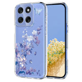 EIDERWOOD Motorola Moto G56 Flexible Plastic Case with Floral Motif - Transparent / Violets