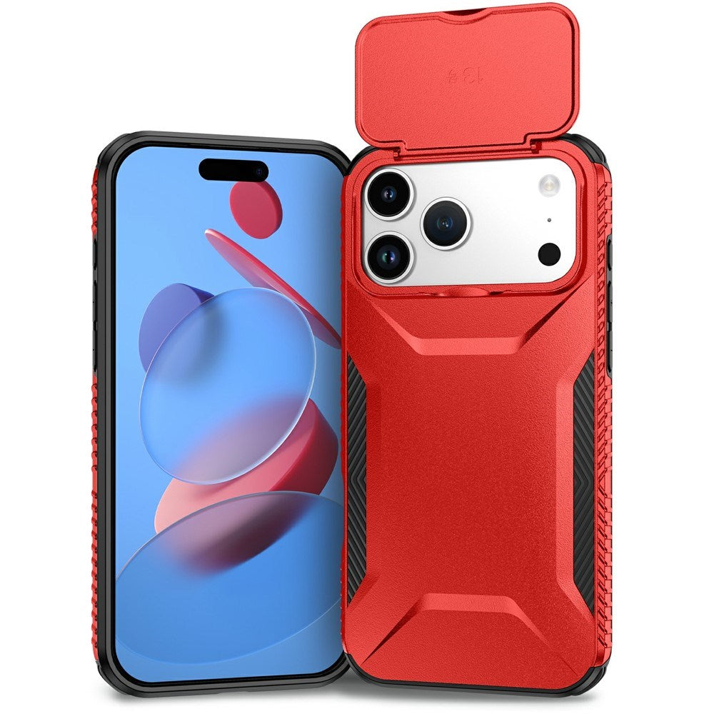 iPhone 18 Pro Max / 17 Pro Max EIDERWOOD Hybrid Plastic Case w. Cam Slider - Red