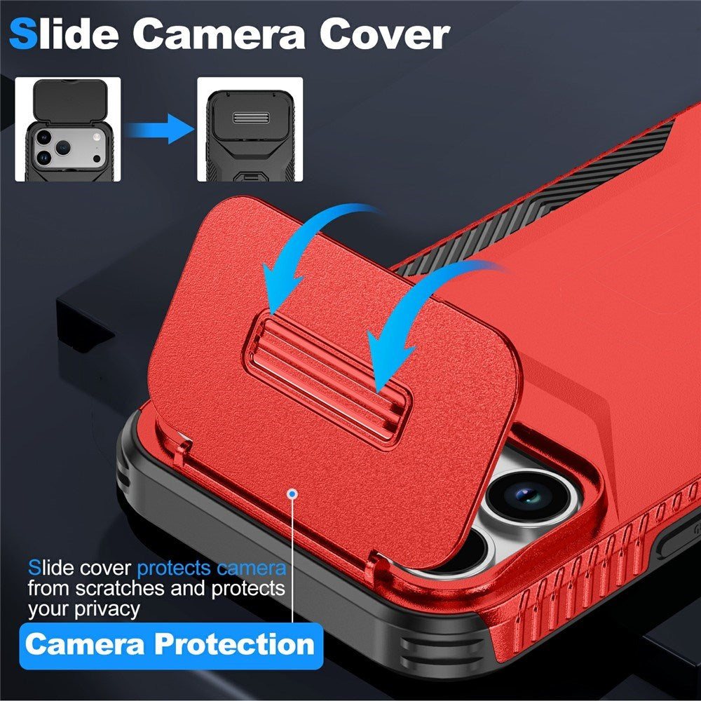 iPhone 18 Pro Max / 17 Pro Max EIDERWOOD Hybrid Plastic Case w. Cam Slider - Red