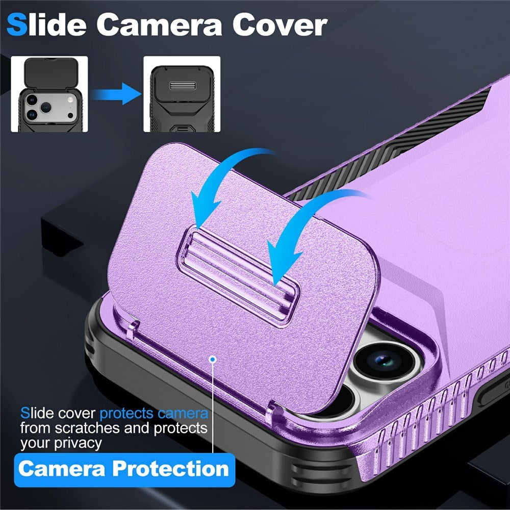 iPhone 18 Pro Max / 17 Pro Max EIDERWOOD Hybrid Plastic Case w. Cam Slider - Purple