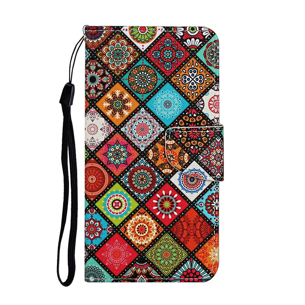 EIDERWOOD Samsung Galaxy A07 Faux Leather Case with Wallet & Strap - Pattern