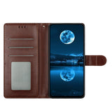 Xiaomi 15T EIDERWOOD Faux Leather Flip Case with Card Holder and Strap - Brown