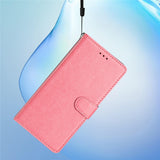 Xiaomi 15T EIDERWOOD Faux Leather Flip Case with Card Holder and Strap - Pink