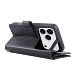 iPhone 18 Pro Max / 17 Pro Max EIDERWOOD Faux Leather Flip Case with Wallet - Black