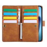 iPhone 18 Pro Max / 17 Pro Max EIDERWOOD Faux Leather Flip Case with Wallet - Light Brown