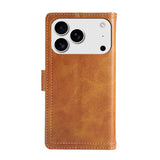 iPhone 18 Pro Max / 17 Pro Max EIDERWOOD Faux Leather Flip Case with Wallet - Light Brown