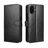 EIDERWOOD Samsung Galaxy A07 Faux Leather Flip Case with Strap - Black