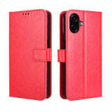 EIDERWOOD Samsung Galaxy A07 Faux Leather Flip Case with Strap - Red