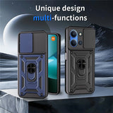 Xiaomi Redmi 15C (5G) / (4G) EIDERWOOD Tough Case with Stand Function - MagSafe Compatible - Black