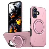 vEIDERWOOD iPhone 17 Case with Rotating Kickstand - MagSafe Compatible - Pink