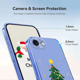 EIDERWOOD iPhone 16e Flexible Plastic Christmas Case with Motif - Transparent / Christmas Tree
